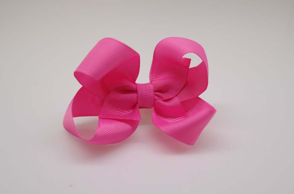 Large pinwheel hair Bow with colors  Hot Pink